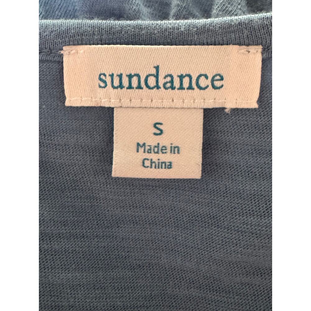 Sundance Dusty Blue Ruffle Tank - Size Small - Picture 5 of 8